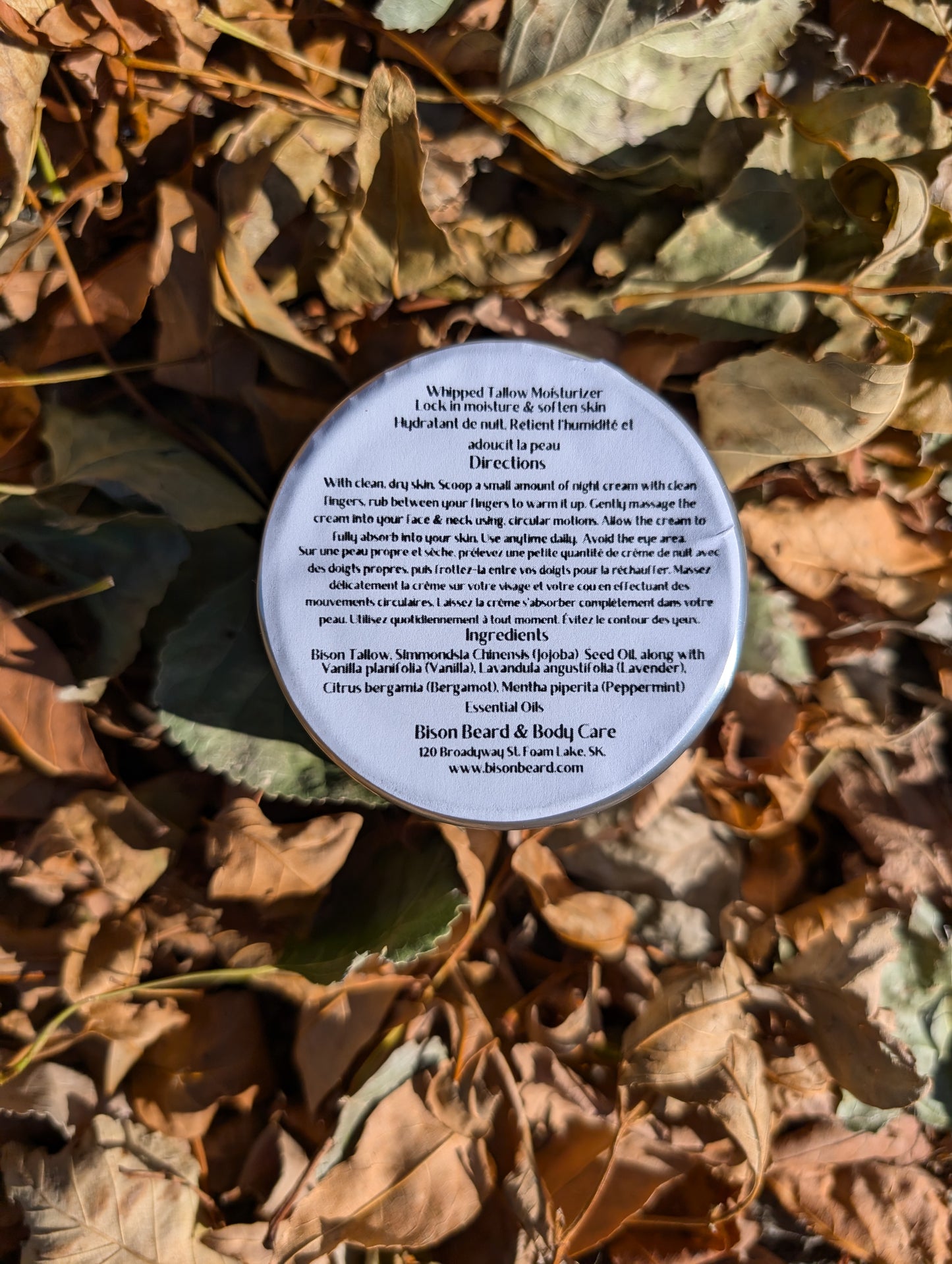 Daily Face Cream ~ Lavender & Mint - Whipped Bison Tallow